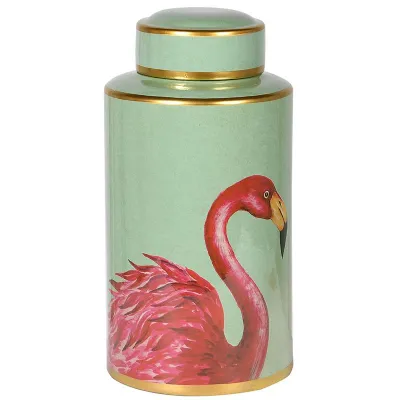 Flamingo Lidded Jar