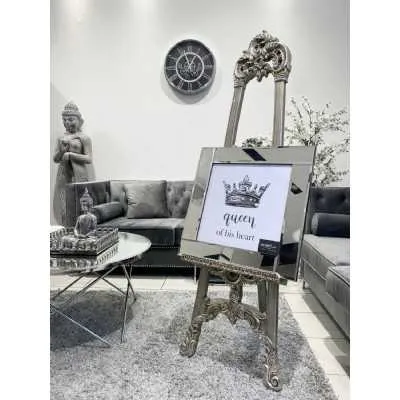Queen Of His Heart Wall Art Mirror Frame