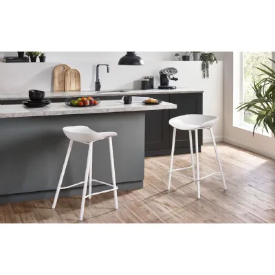 Renzo Bar Stool White