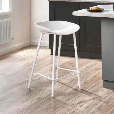Set Of 2 Renzo Bar Stool White