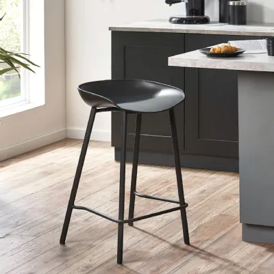 Set Of 2 Renzo Bar Stool Black