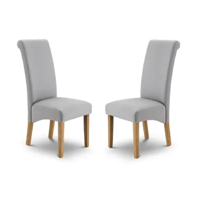 Set Of 2 Rio Scrollback Fabric Chairs