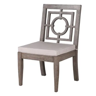 Grey Teak Outdoor Dining Chair