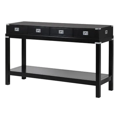 Black Hall Table