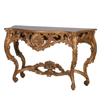 Gold Console Table
