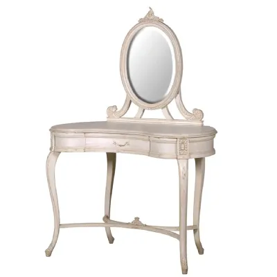 Faubourg Single Drawer Dressing Table with Mirror