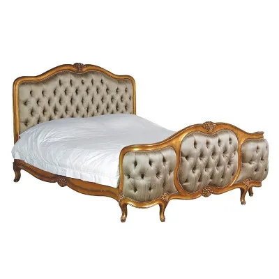 Gold Leaf Shabby Chic Gilt 5ft King Size Shabby Chic Bed