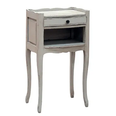 Shabby Chic 1 Drawer Open Bedside Table Chest Art Nouveau
