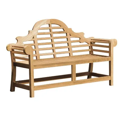 Lutyen Harwood Outdoor Garden Park Bench 2 Seater