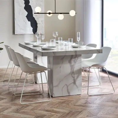 Rome Dining Table White