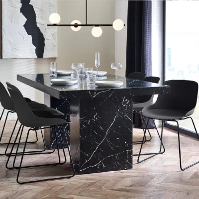 Rome Dining Table Black