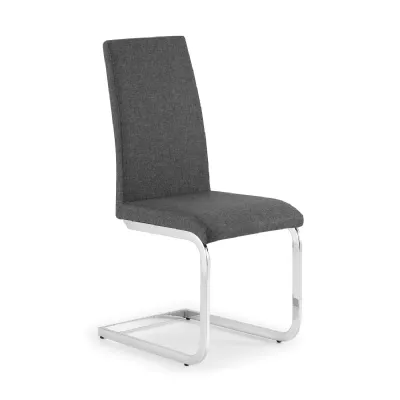 Set Of 2 Roma Cantilever Dining Chairs Slate Grey