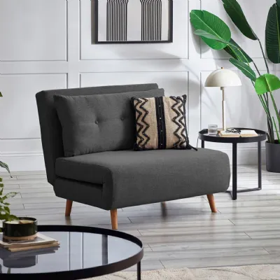 Rowan Single Sofabed Mid Grey