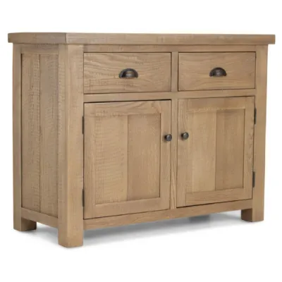 Rough Sawn Oak 2 Door 2 Drawer Sideboard