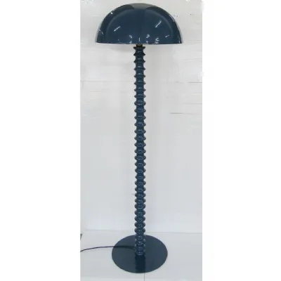 Indigo Ribbed Floor Lamp