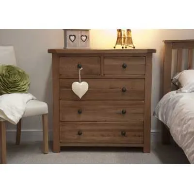 Rustic Oak 2 over 3 Chest