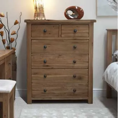 Rustic Oak 2 over 4 Chest
