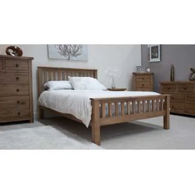 Rustic Oak KingSize Bed