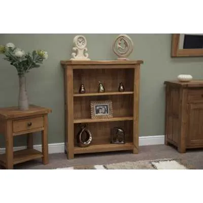 Rustic Oak Small Bookcase