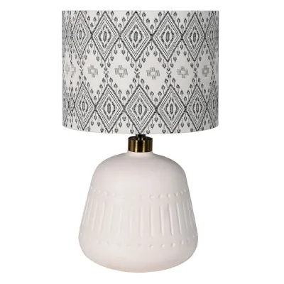 Tulum Table Lamp with Hand Woven Linen Shade