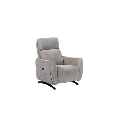 Natural Fabric Electric Power Recliner Armchair