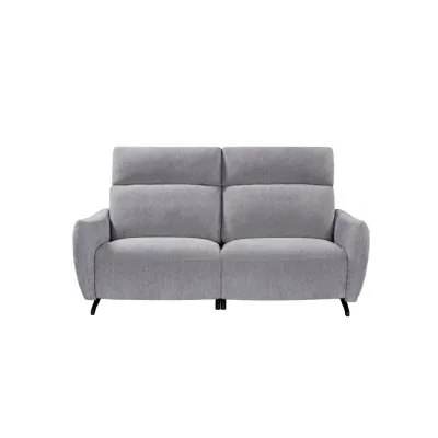 Pewter Fabric 3 Seater Electric Power Recliner Sofa