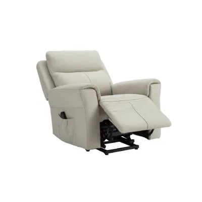 Stone Leather Lift and Rise Dual Motor Electric Recliner