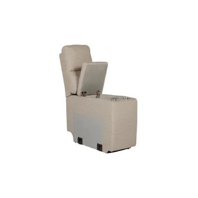 Russo Console Sectional (with usb charger) Mushroom