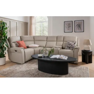 Russo Console Sectional (with usb charger) Stone