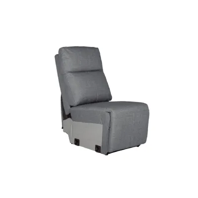 Russo Armless Sectional Charcoal