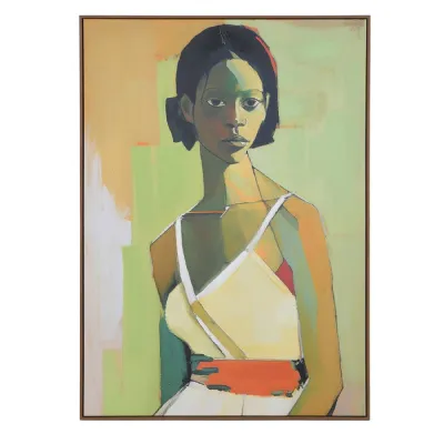 Sombre Gaze Framed Picture