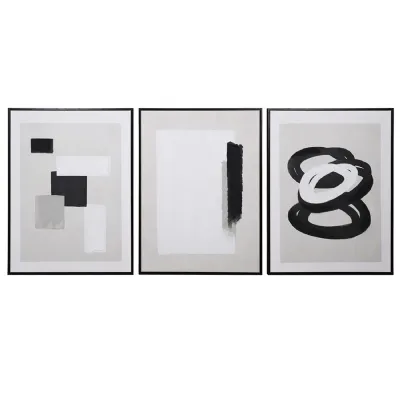 Set of 3 Minimalist Abstract Wall Art