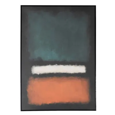Orange to Blue Abstract Framed Picture