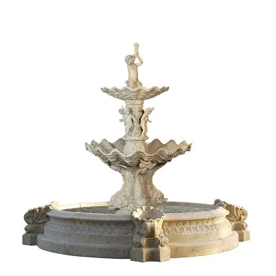 Fountain With Pond Surround