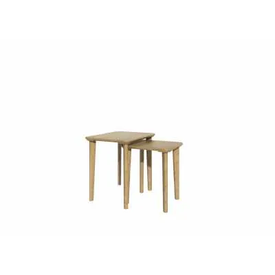 Nordic Scandic Oak Rectangular Nest of 2 Tables
