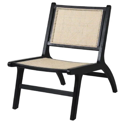 Black Bergere Chair