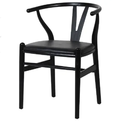 Black Open Back Chair