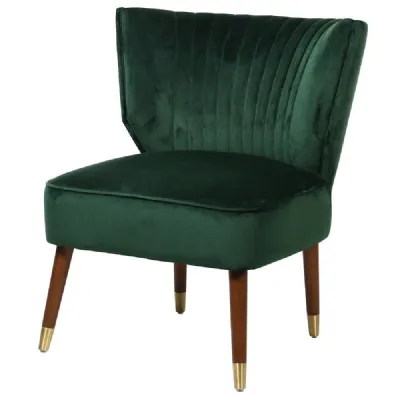 Basil Green Accent Chair