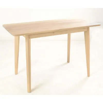Modern Solid Wood Rectangular 120cm Desk with Spindle Legs