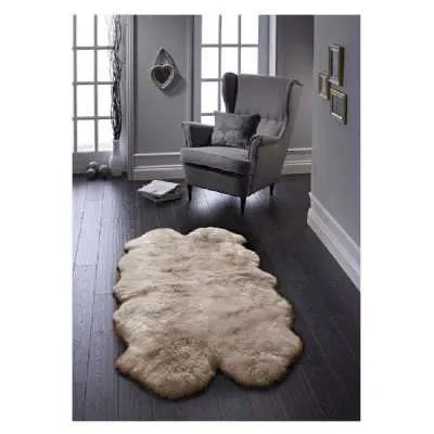 Origins Genuine Hand Finished Sheepskin Super Soft Mink Double Rug 70x175cm