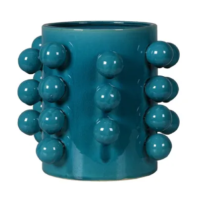 Aqua Bobble Vase