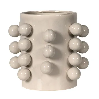 Cream Bobble Vase