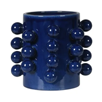 Dark Blue Bobble Vase