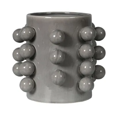 Grey Bobble Vase