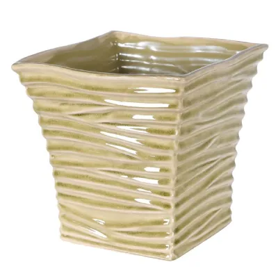 Large Sage Square Planter