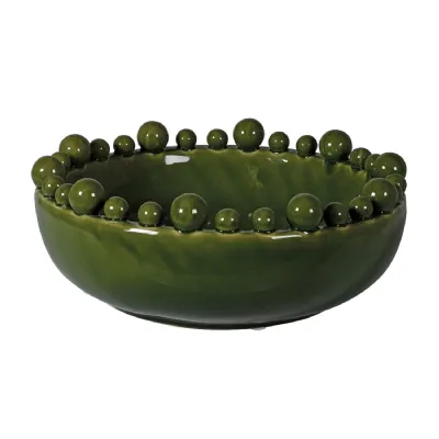 Green Bobble Edged Bowl