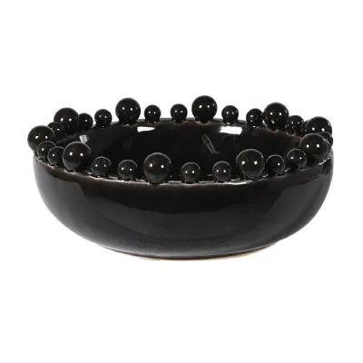 Black Bobble Edged Bowl