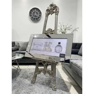 Silver Bag Shoes Perfume Wall Art Mirror Frame
