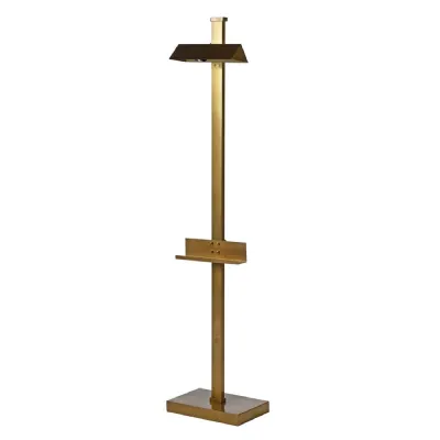 Antique Brass Easel Floor Lamp