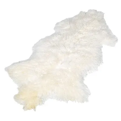 Cream Mongolian Sheepskin Rug
